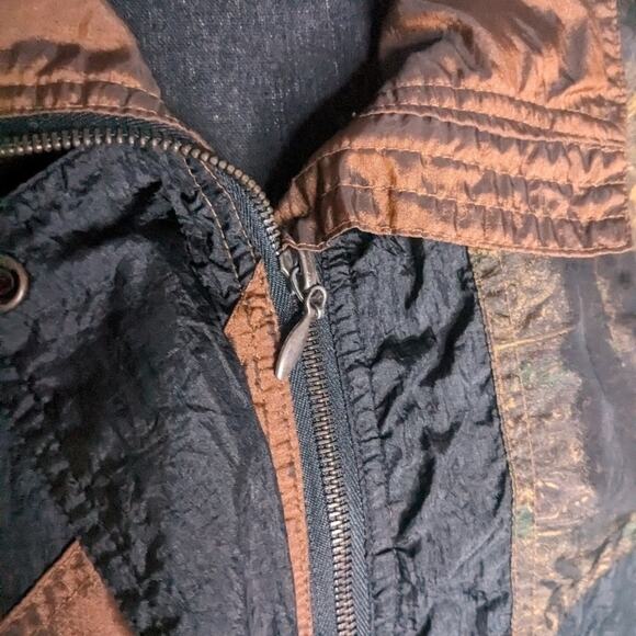 Lavon Vintage Brown Paisley Windbreaker Jacket – Retro Full Zip - Picture 7 of 9